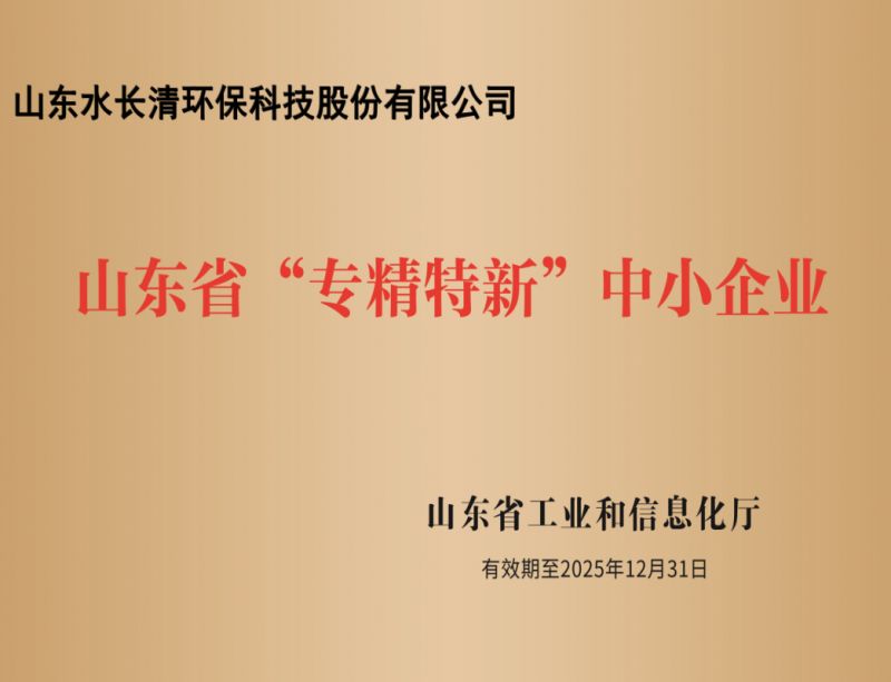  山东省“专精特新”中小企业